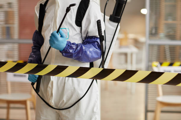 Professional Biohazard Cleanup technician working in Fontana, CA